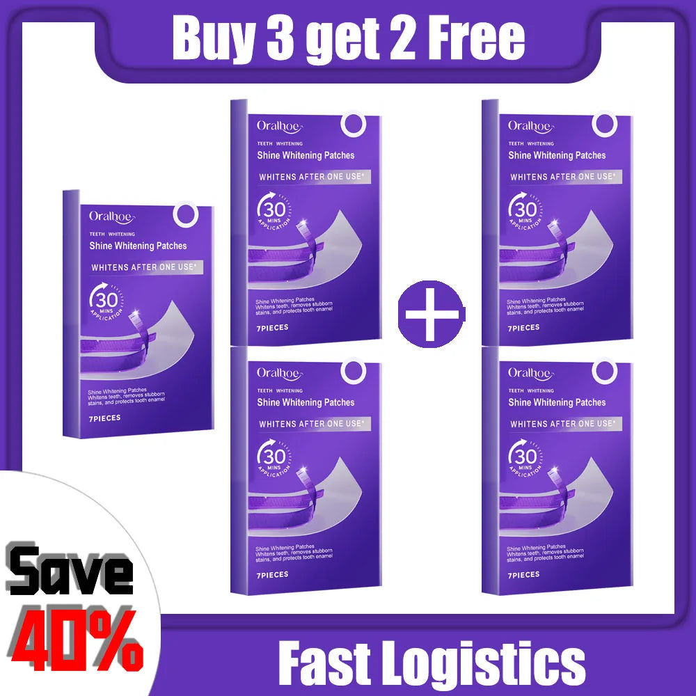 Purple Whitening Strips Stain Remover